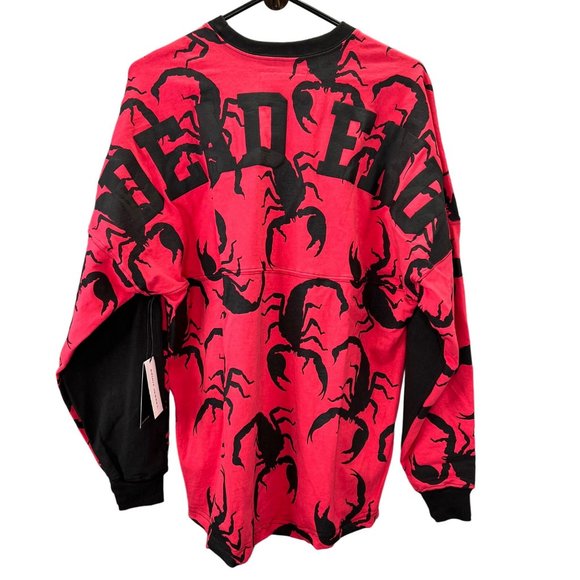 Spirit Jersey T Shirt Dead End Scorpion M Red Crewneck Heavyweight Oversize NWT - Picture 1 of 6